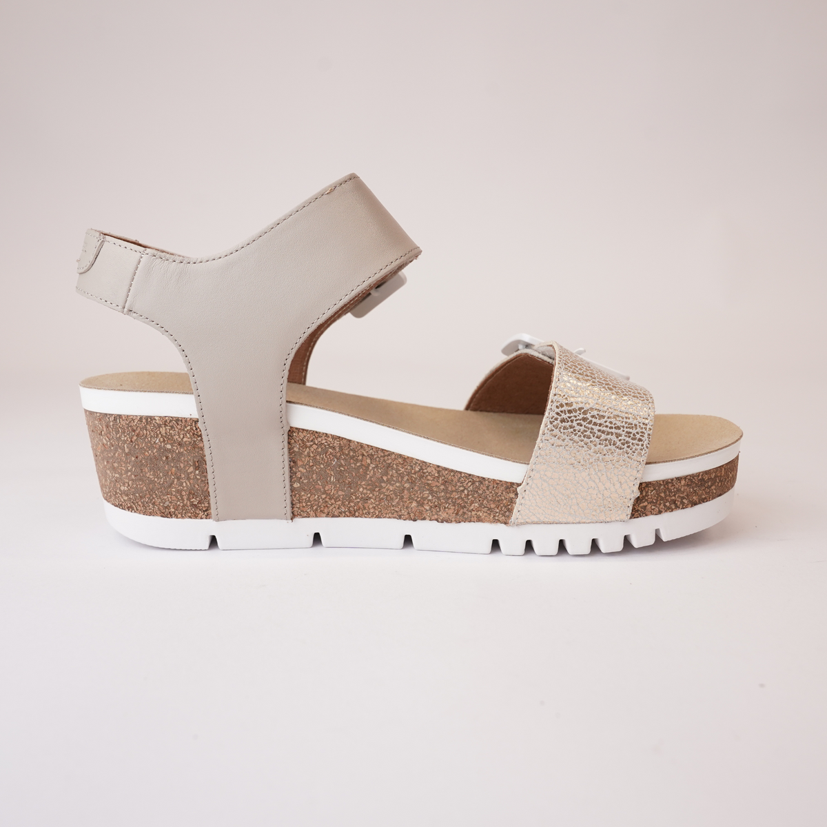 Quinn 02 Crema Kombi Leather Sandals - JOSEF SEIBEL | Shouz