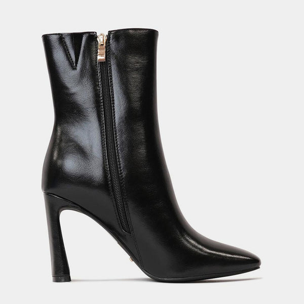 Emira Black Shimmer High Heel Boots