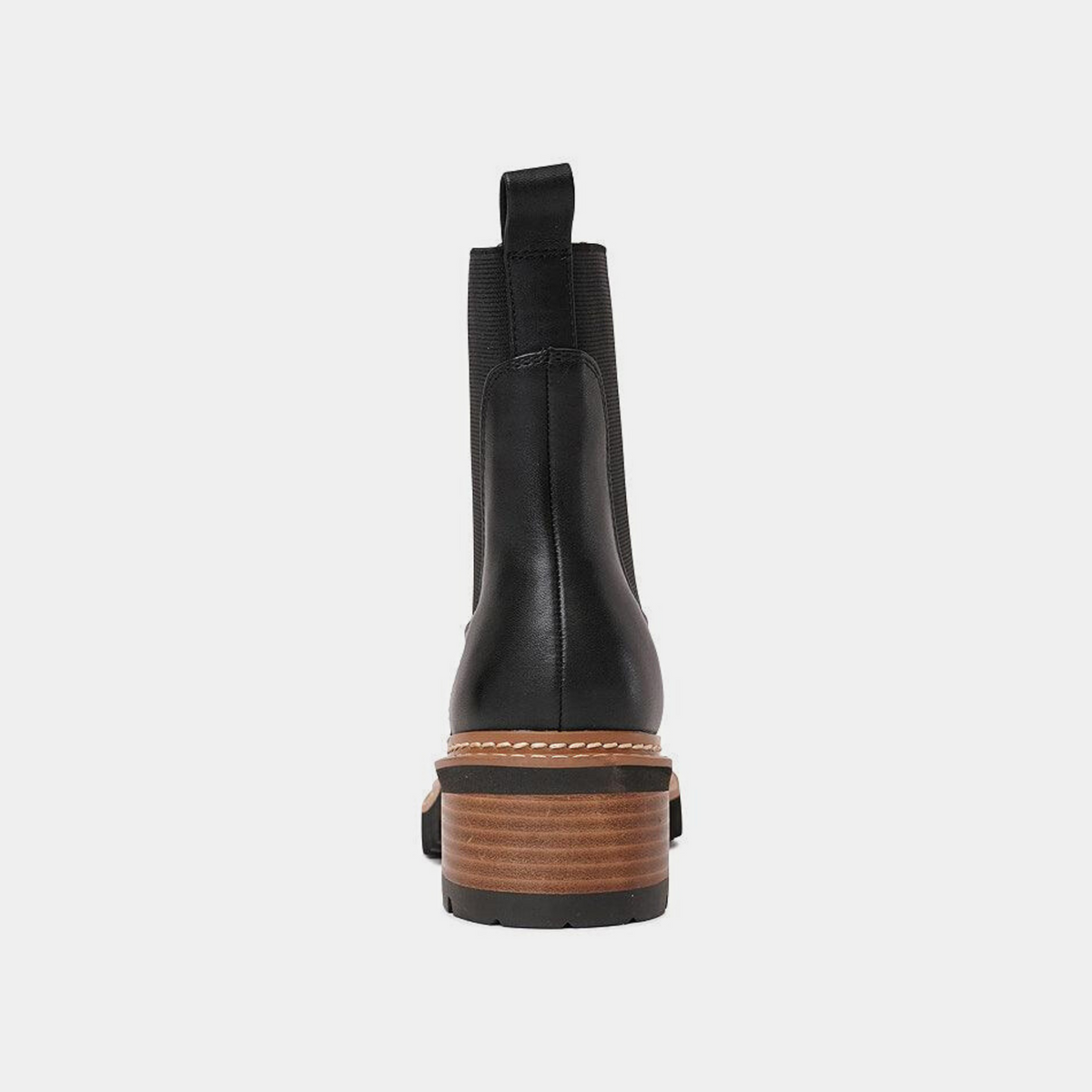 Linear Black Leather Chelsea Boots - EOS FOOTWEAR | Shouz