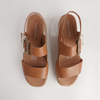 Innes Dark Tan Leather Sandals