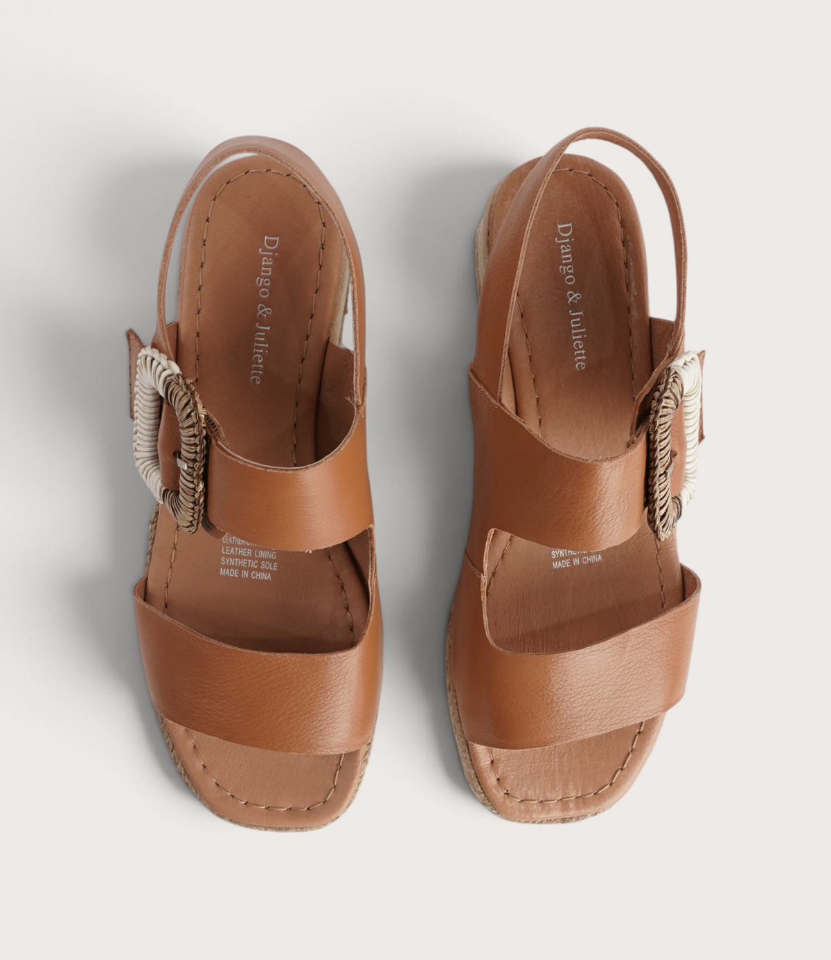 Innes Dark Tan Leather Sandals - DJANGO AND JULIETTE | Shouz