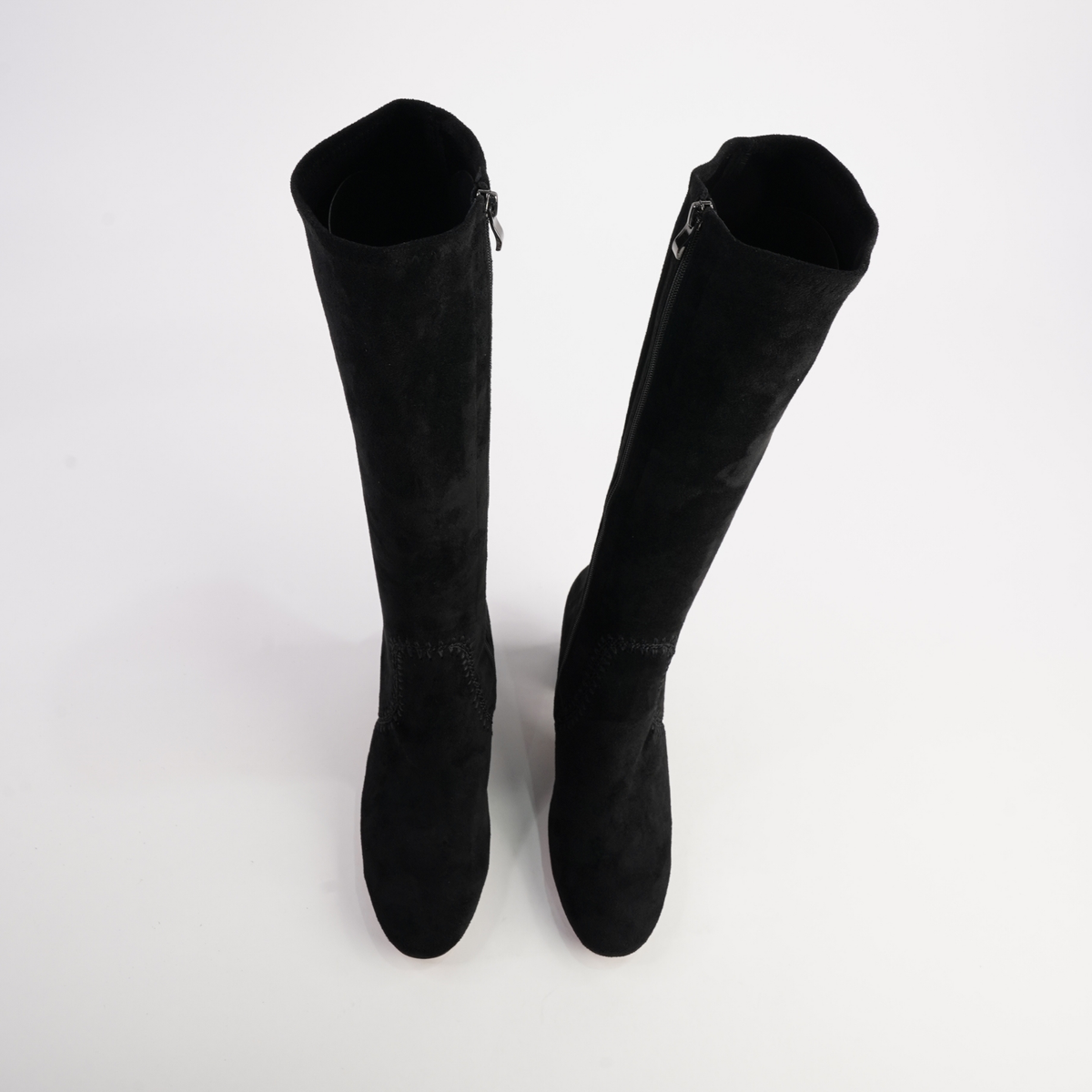 Sari Black Stretch Knee High Boots