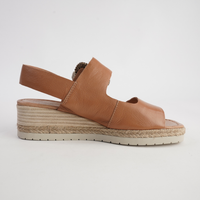 Innes Dark Tan Leather Sandals