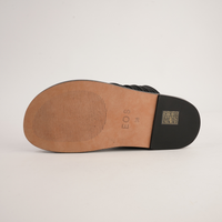 Carmelle Black Leather Sandals