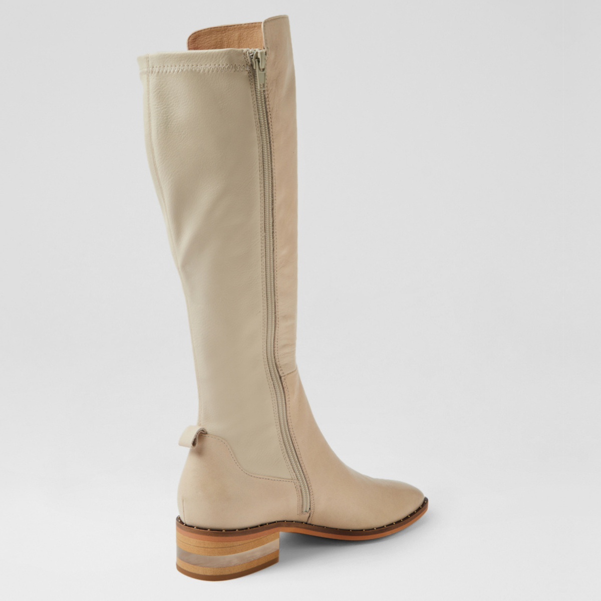 Folmy Vanilla Leather Knee High Boots - DJANGO AND JULIETTE | Shouz