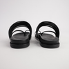 Carmelle Black Leather Sandals