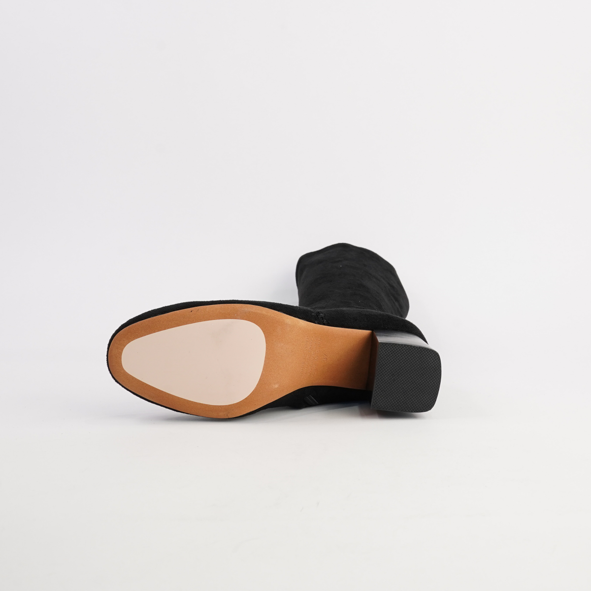 Sari Black Stretch Knee High Boots