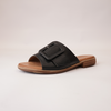 Miley Black Leather Slides