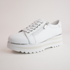 Eammes White Leather Sneakers