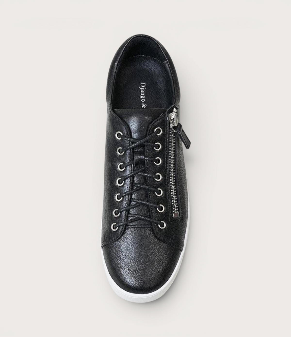 Laila Black / White Leather Sneakers