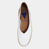 Noelia White Leather Espadrilles