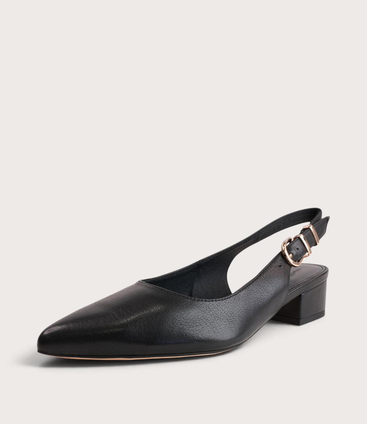 Thetrim Black Leather Heels - MOLLINI | Shouz