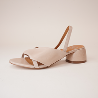 Fiorello Nude Leather Heels