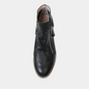 Ohmy Black Leather Ankle Boots