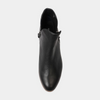 Faye Black/ Natural Heel Leather Ankle Boots