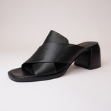 Iso Onyx Leather Heels