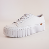 Baselo White Leather Sneakers