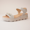 Gala Marble Leather Sandals