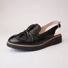 Olissas Black/ Black Sole Leather Loafers