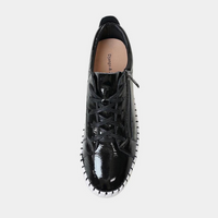 Bump Black Patent Leather Sneakers