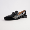 Elliotts Black Patent/ Black Leather Loafers
