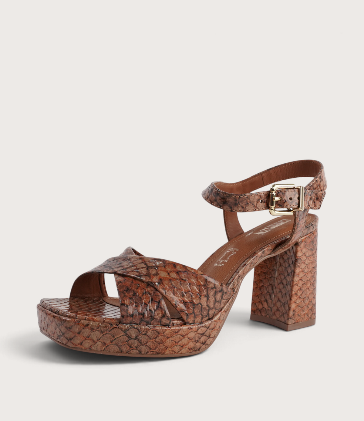 Runaway Python Leather Heels
