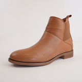 Gamma Coconut Leather Ankle Boots