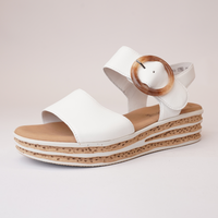 Nerida Latte Leather Sandals