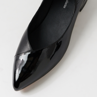 Ewa Black Patent Leather Ballet Flats - DJANGO AND JULIETTE | Shouz