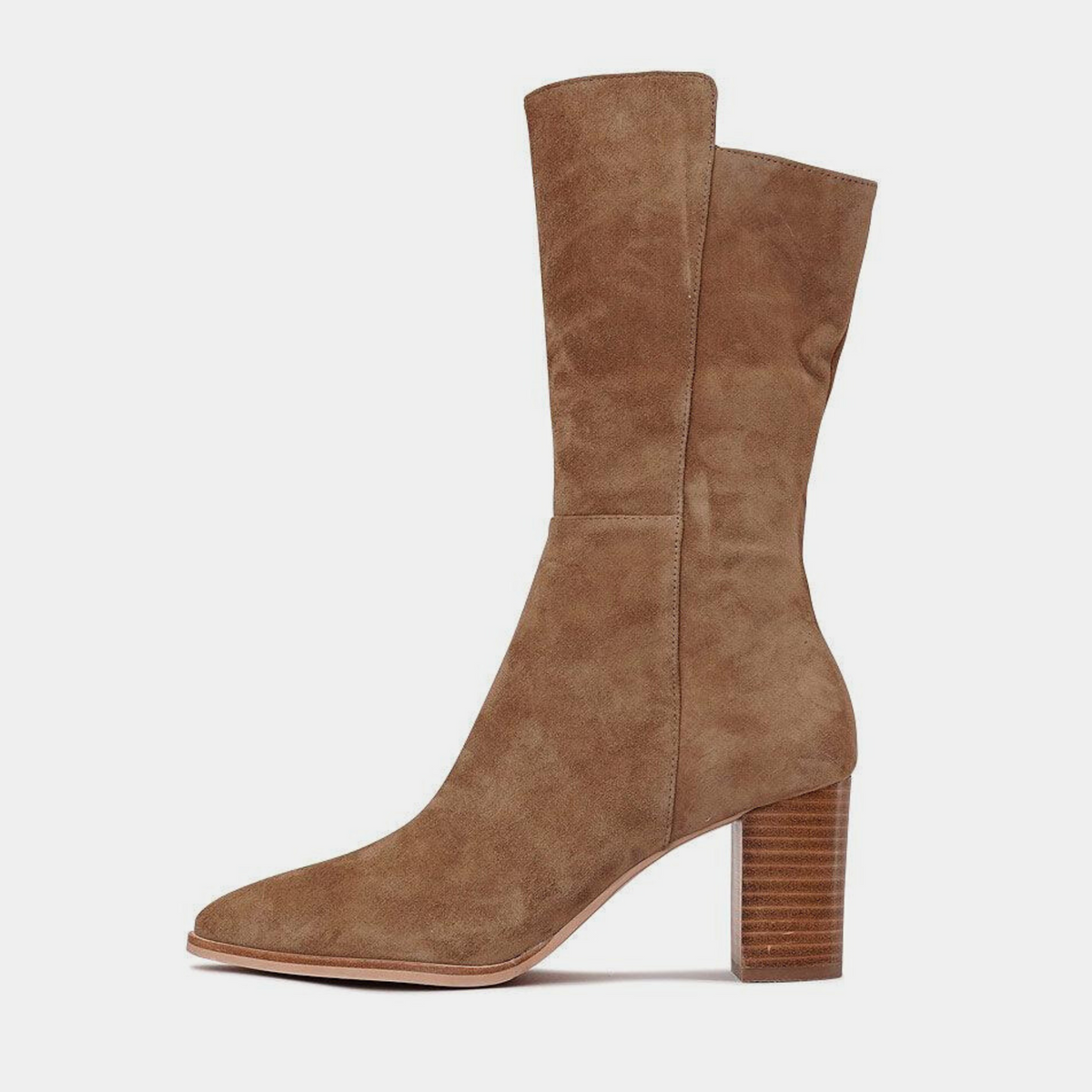 Aisley Light Choc Suede Boots - DJANGO AND JULIETTE | Shouz