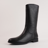 Garda Black Leather Knee High Boots