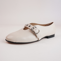 Ultrah Cream Leather Flats