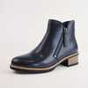 Dolomite Navy Leather Ankle Boots