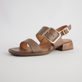 Ikam Pecan Leather Sandals