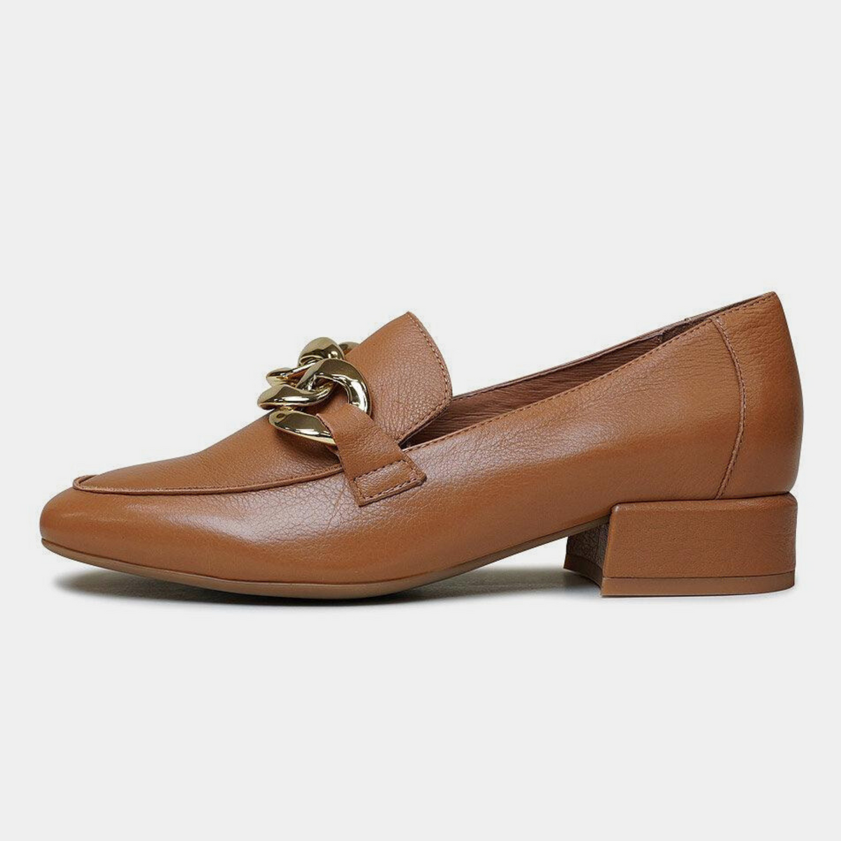 Vivandy Dark Tan Leather Loafers - DJANGO AND JULIETTE | Shouz