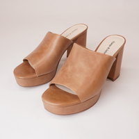 Ordos Tan Leather Heels