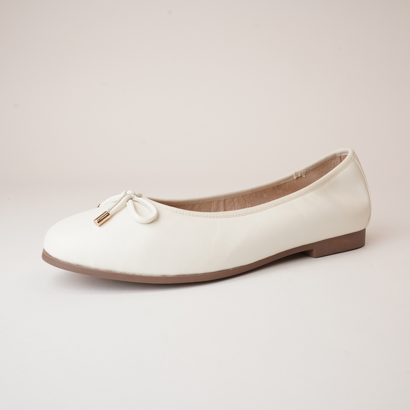 Picture Nude Leather Ballet Flats