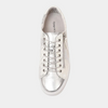 Laila Silver Leather Sneakers