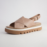 Sasi Cappuccino Leather Sandals