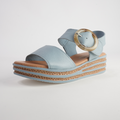 Cubbie Denim Leather Sandals
