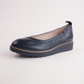 Oxsson Navy/ Navy Sole Leather Flats