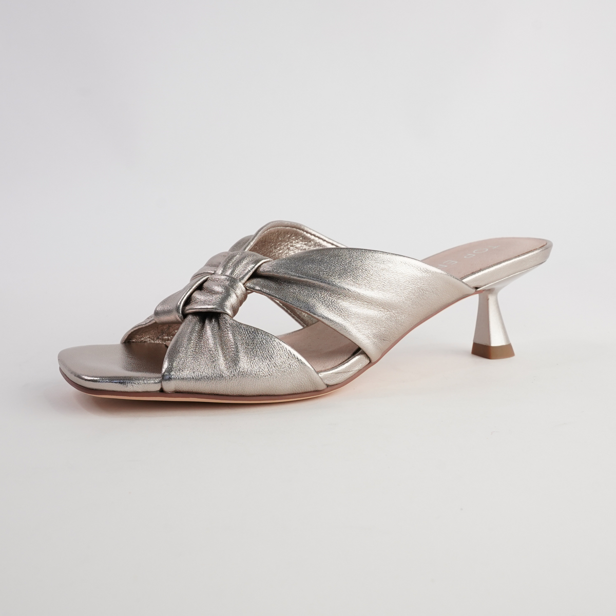 Kineta Platino Leather Heels - TOP END | Shouz