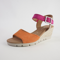 Winifred Mandarin/ Pink Leather Sandals