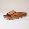 Reiko Ginger Leather Slides