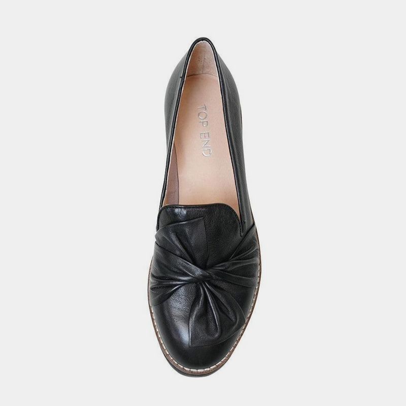 Oclem Black/ Black Leather Loafers