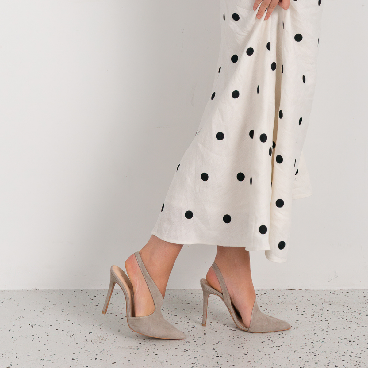 Serena Mink Suede Heels