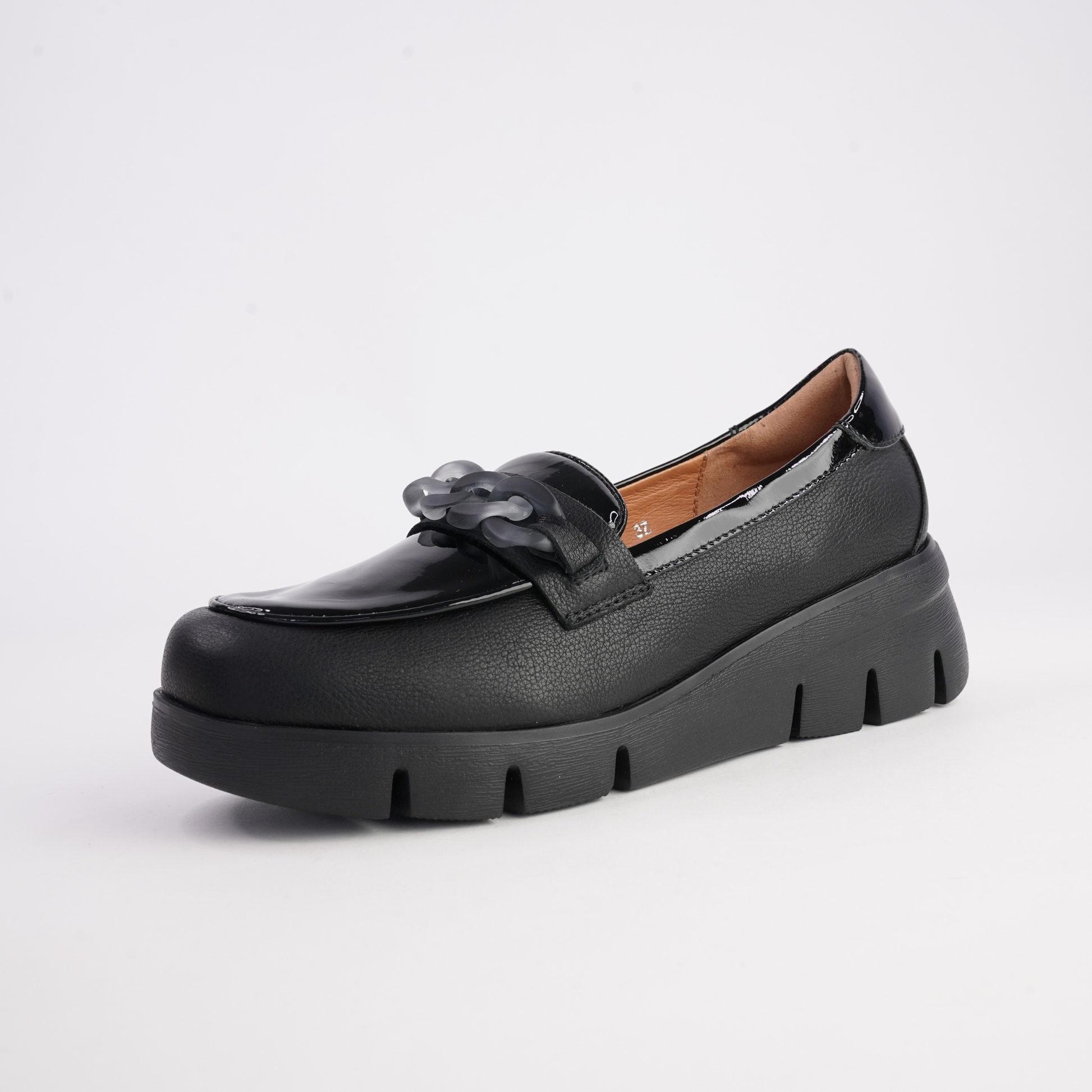 Barcelona Black Multi Leather Loafers - MARCO SANTINI | Shouz