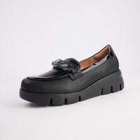 Barcelona Black Multi Leather Loafers - MARCO SANTINI | Shouz