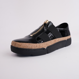 Teni Black Patent/ Black Patent Leather Sneakers