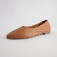 Celeste Coconut Leather Ballet Flats